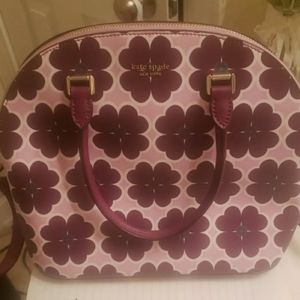 Kate Spade Sylvia Graphic Clover Large Dome Satchel